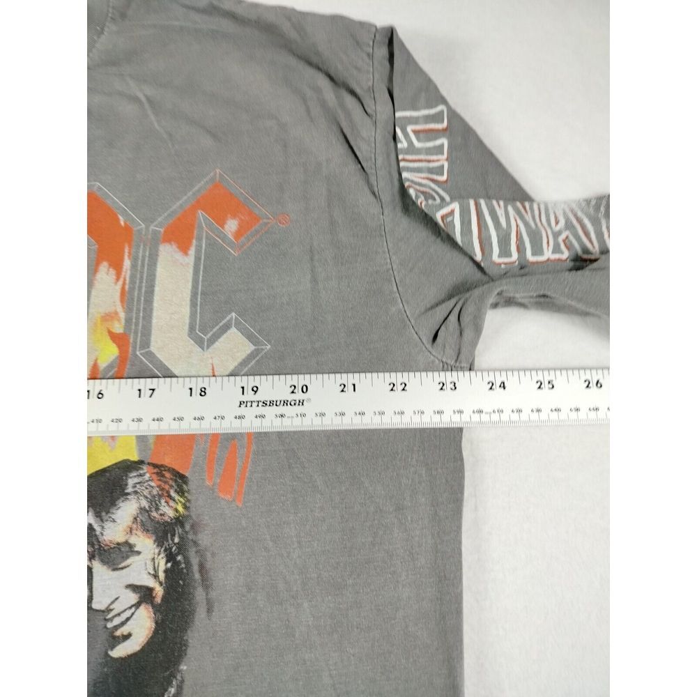AC/DC T Shirt Mens XL Gray Highway To Hell Rockabilly Grunge Rockandroll  Rocker - Picture 9 of 10